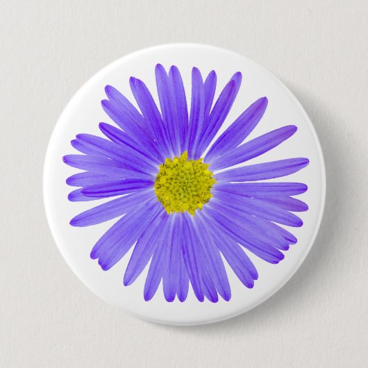  Paars Vele geperste wilde bloem Ronde Button 7,6 Cm (Voorkant)