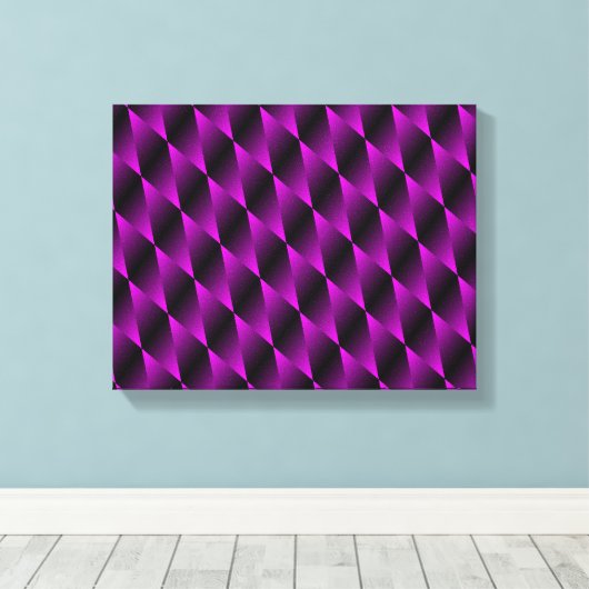 Paars Velvet Psychedelic Art Canvas (Insitu (Houten vloer))