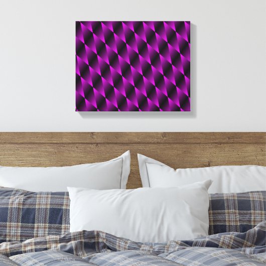 Paars Velvet Psychedelic Art Canvas (Insitu (Slaapkamer))