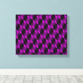 Paars Velvet Psychedelic Art Canvas Afdruk (Insitu (Houten vloer))