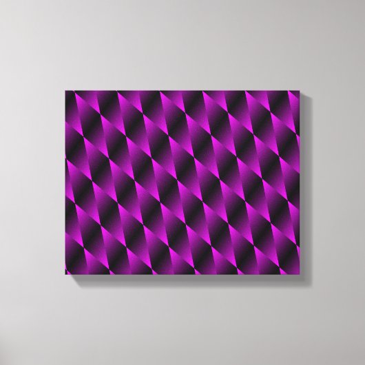 Paars Velvet Psychedelic Art Canvas Afdruk (Voorkant)