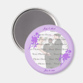 Paars ventilator, aangepast, magneet (Voorkant / Achterkant)