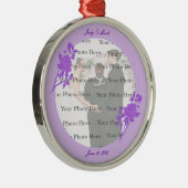 Paars ventilator, aangepast, zilver Ornament (Rechts)