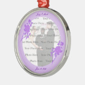 Paars ventilator, aangepast, zilver Ornament (Links)