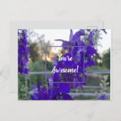 Paars ventilator Briefkaart (Voorkant / Achterkant)