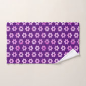 Paars ventilatorpatroon Bad Handdoek (Handdoek)
