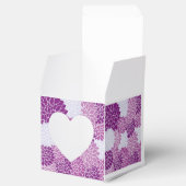 Paars ventilatorpatroon bedankdoosjes (Geopend)