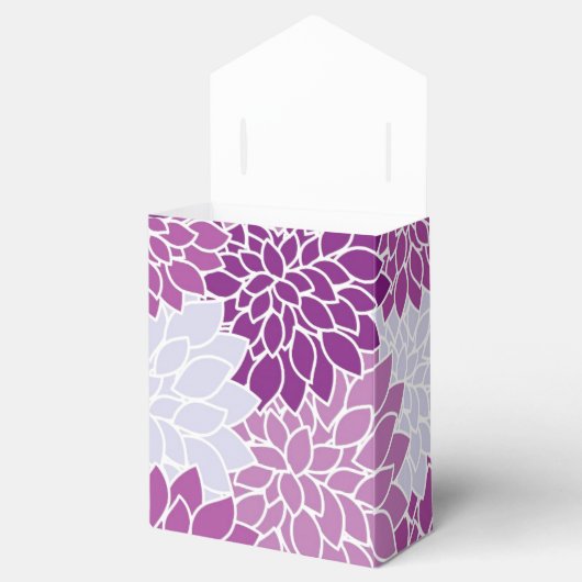 Paars ventilatorpatroon bedankt bedankdoosjes (Geopend)