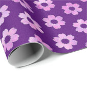 Paars ventilatorpatroon Cadeaupapier (Rol Hoek)