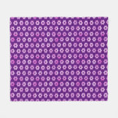  Paars ventilatorpatroon Fleece Deken (Voorkant (Horizontaal))