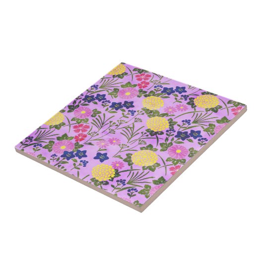 Paars ventilatorpatroon Tegeltje (Zijkant)