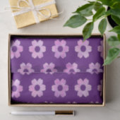 Paars ventilatorpatroon Tissuepapier (Geschenk)