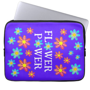 Paars ventilatorvermogen laptop sleeve