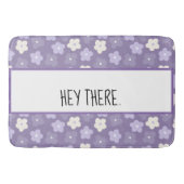 Paars ventilatorvermogen op maat badmat (Voorkant)