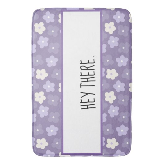 Paars ventilatorvermogen op maat badmat (Voorkant Verticaal)