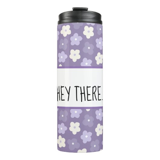 Paars ventilatorvermogen op maat thermosbeker (Voorkant)