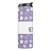 Paars ventilatorvermogen op maat thermosbeker (Gedraaid links)