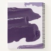 Paars verf ontwerp schetsboek notitieboek (Achterkant)