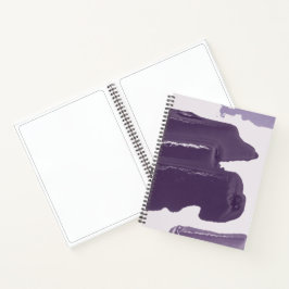 Paars verf ontwerp schetsboek notitieboek