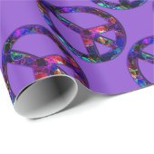 Paars verpakt kleurengebarentaal cadeaupapier (Rol Hoek)