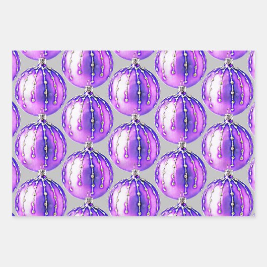 Paars versierpapier voor sierdoeleinden inpakpapier vel (Voorkant 2)