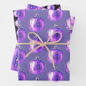 Paars versierpapier voor sierdoeleinden inpakpapier vel (In situ)