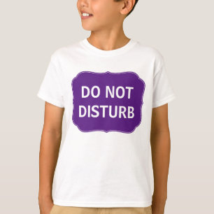 Paars verstoort het Teken Slaap Shirt niet