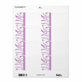 Paars verzendlabel (Full Sheet)