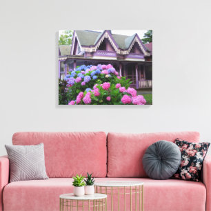 Paars Victoriaans Katoen - Martha's wijngaard Canvas Afdruk