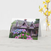 Paars Victoriaans Katoen - Martha's wijngaard Kaart (Gele Bloem)