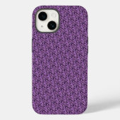 Paars vierkant Case-Mate iPhone case (Achterkant)