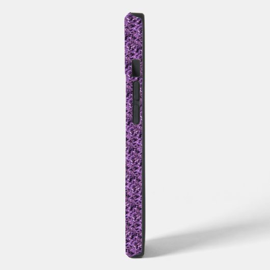 Paars vierkant Case-Mate iPhone case (Achterkant / Links)