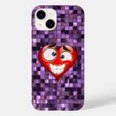 Paars vierkant Case-Mate iPhone case (Achterkant)
