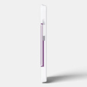 Paars vierkant monogram Case-Mate iPhone case (Achterkant / Links)