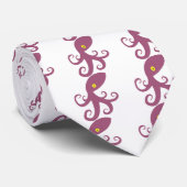 Paars vierkant stropdas (Opgerold)