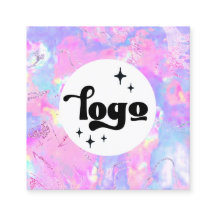 paars vierkant visitekaartje