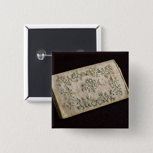 Paars Vierkante Button 5,1 Cm (Voorkant /achterkant)