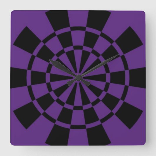 Paars Vierkante Klok (Voorkant)