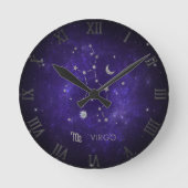 Paars vigo Zodiac | Cosmic Astrology Horoscope Ronde Klok (Voorkant)