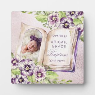 Paars Violet Artsen Foto Unieke Baptism Keepomwill Fotoplaat