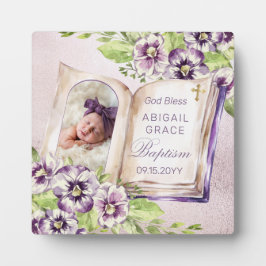 Paars Violet Artsen Foto Unieke Baptism Keepomwill Fotoplaat