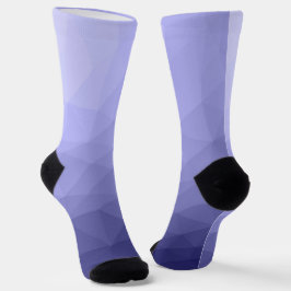 Paars violet blauwe mesh ombre-patroon sokken