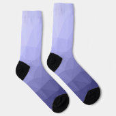 Paars violet blauwe mesh ombre-patroon sokken (Rechts)