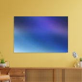 Paars Violet Blue en grijs hedendaags Abstract Canvas Afdruk (Insitu (Woonkamer))