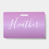 Paars Violet en aangepast witboek Badge (Achterkant)