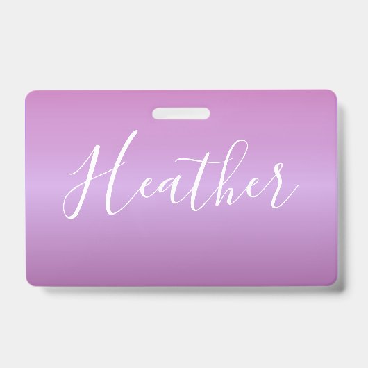 Paars Violet en aangepast witboek Badge (Voorzijde)