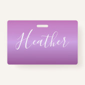 Paars Violet en aangepast witboek Badge (Achterkant)