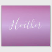 Paars Violet en aangepast witboek Cadeaupapier (Vlak)