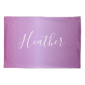 Paars Violet en aangepast witboek Kussensloop (Achterkant)