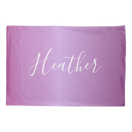 Paars Violet en aangepast witboek Kussensloop (Achterkant)